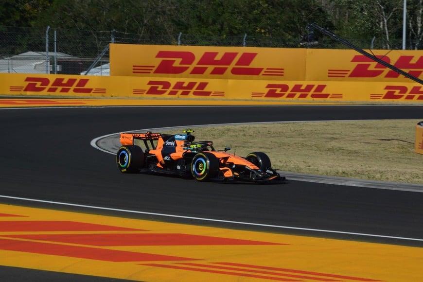 Norris lideró la FP3 y llega como favorito a la clasificación. Crédito: El Litoral.
