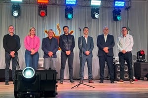 El gobernador Pullaro presente este domingo en Humberto Primo. Crédito: Gobierno de Santa Fe