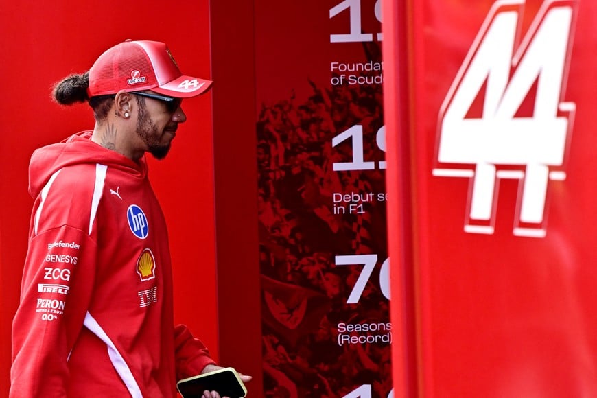 Formula One F1 - Hungarian Grand Prix - Hungaroring, Budapest, Hungary - July 26, 2026
Ferrari's Lewis Hamilton ahead of the race REUTERS/Marton Monus