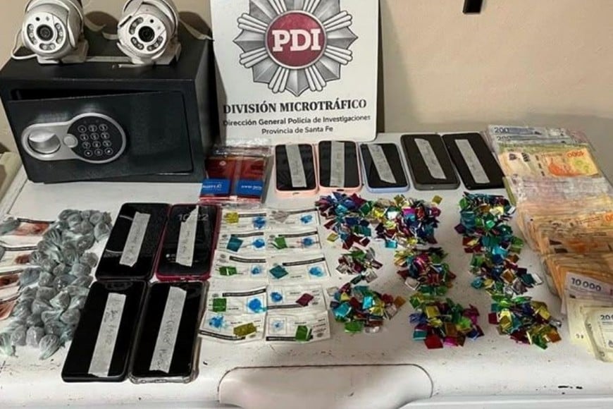 Algunos de los elementos incautados. Foto: El Litoral