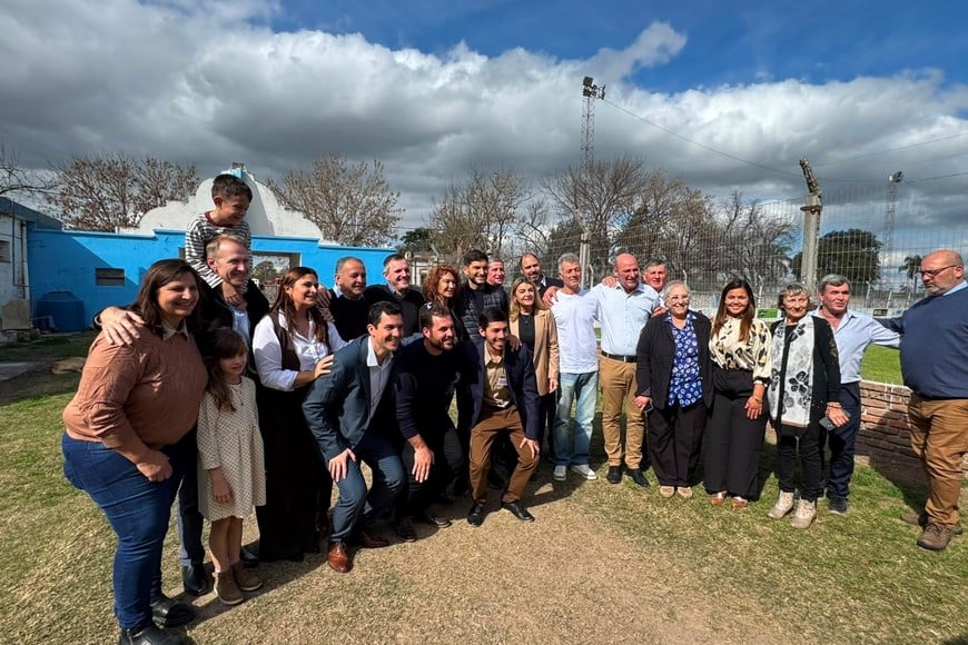 El gobernador Pullaro presente este domingo en Humberto Primo. Cr&eacute;dito: Gobierno de Santa Fe
