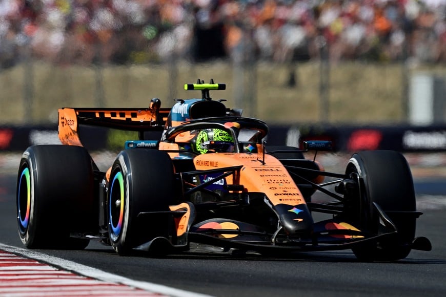 Formula One F1 - Hungarian Grand Prix - Hungaroring, Budapest, Hungary - July 26, 2026
McLaren's Lando Norris in action during the race REUTERS/Marton Monus