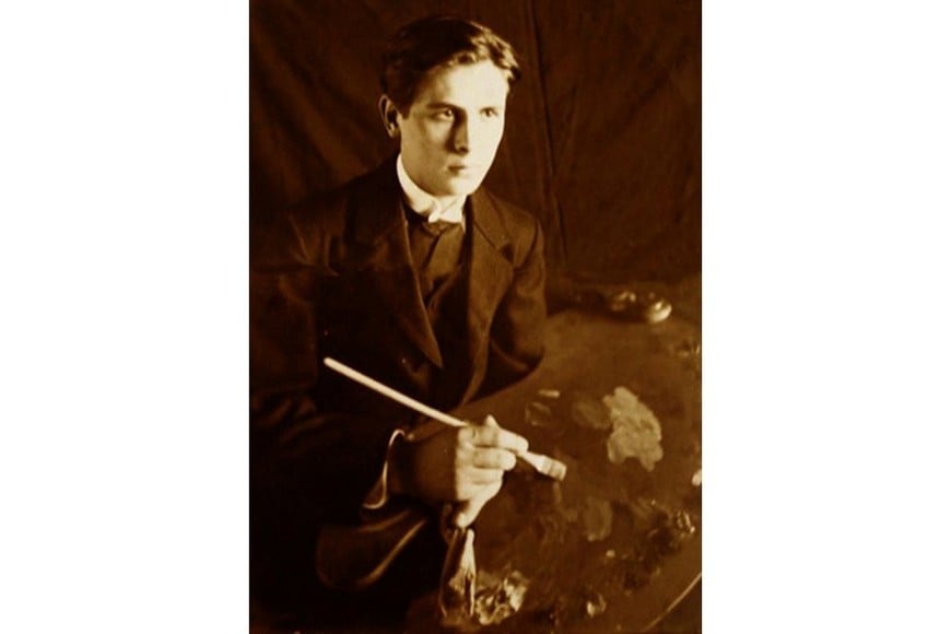 El joven pintor. Foto: Archivo