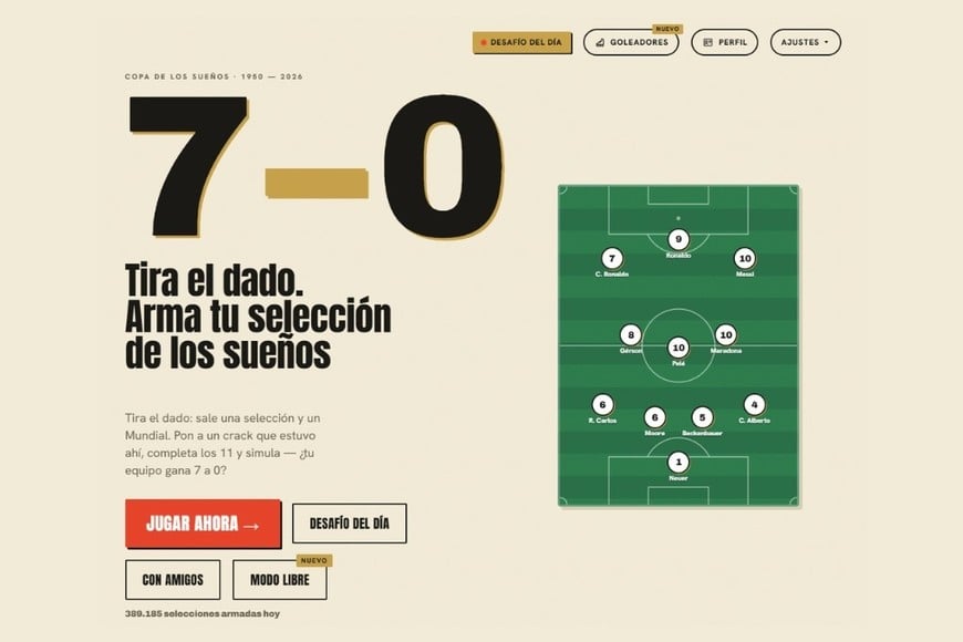 7-0, el juego de fútbol con el que arrancó la tendencia