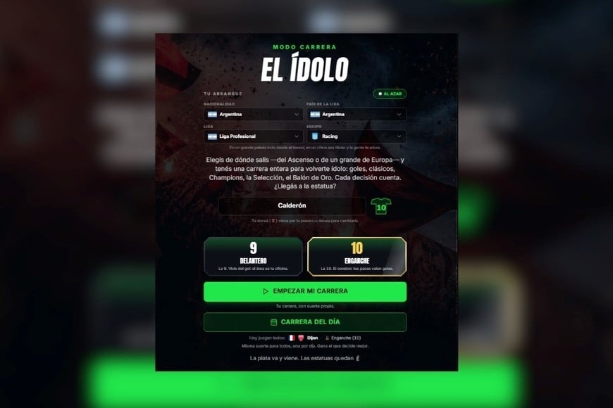 El Ídolo, una carrera de decisiones