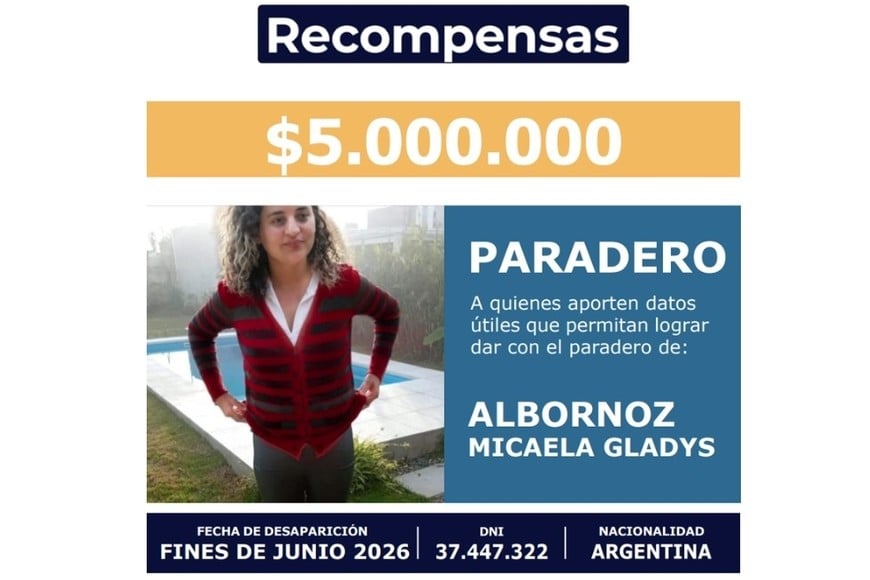 Recompensa que dispuesta por el Ministerio de Seguridad