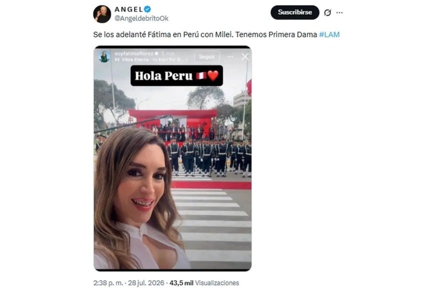 El posteo de Fátima que confirmó la reconciliación.