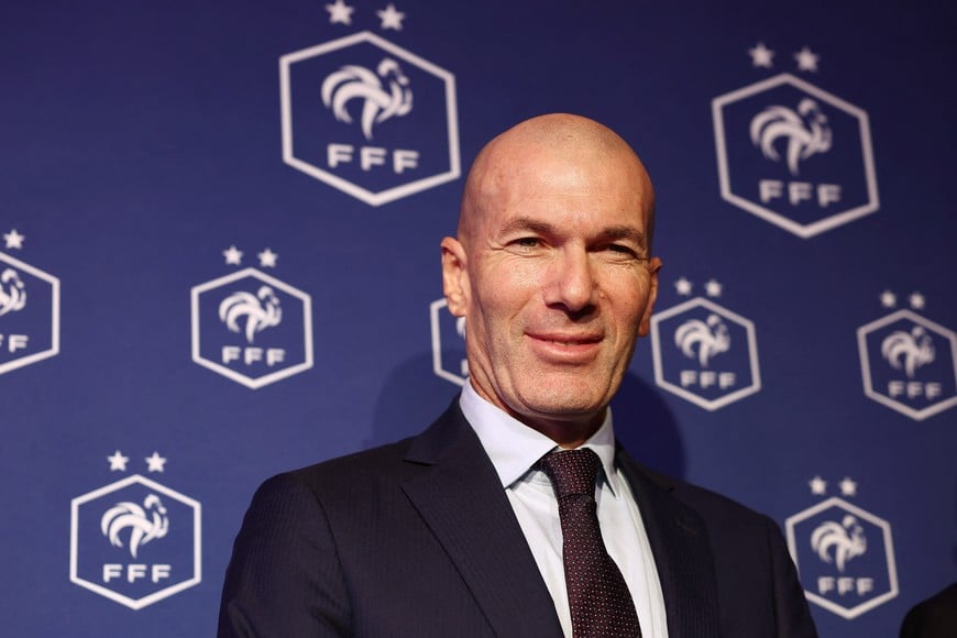 Soccer Football - French Football Federation unveil Zinedine Zidane as new head coach - French Federation Headquarters, Paris, France - July 28, 2026
Zinedine Zidane after being unveiled as the new head coach of France senior men's football team REUTERS/Abdul Saboor