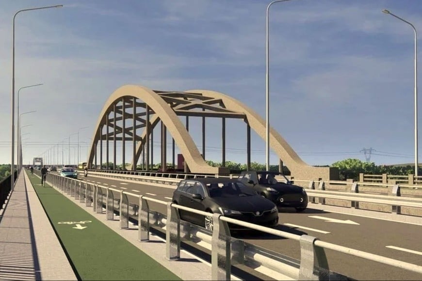 La civlovía que tendrá el nuevo Puente Carretero. Archivo.