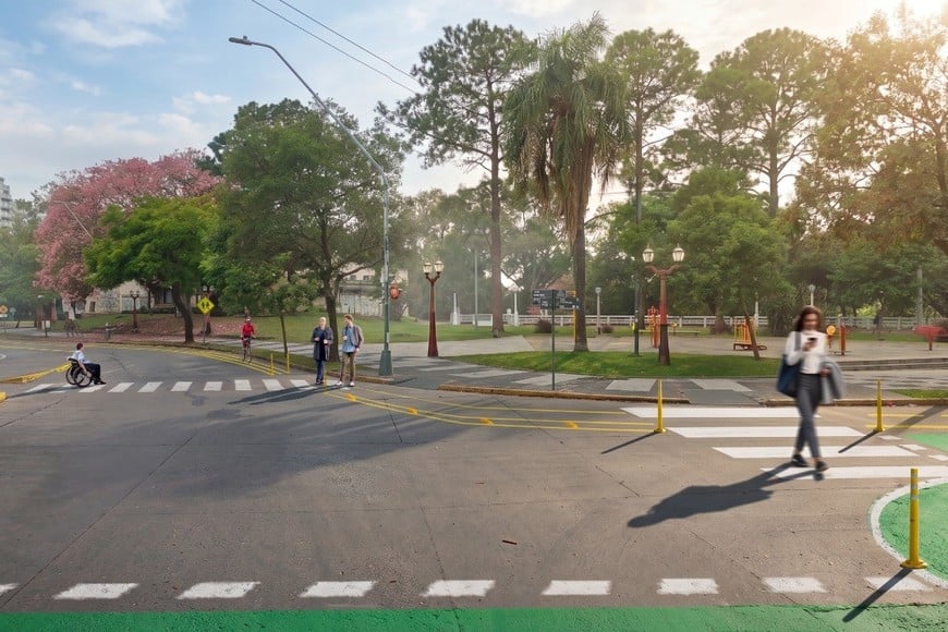 Vista de la nueva ciclovía que comenzará a trazarse en estos días. MCSF