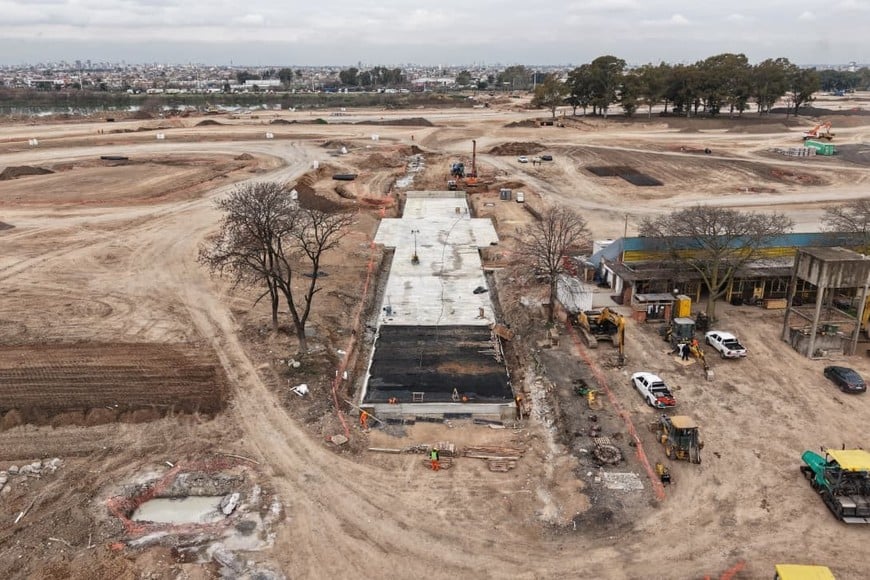Obras en el Autódromo Oscar y Juan Gálvez.