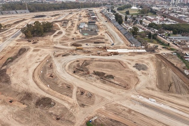 Obras en el Autódromo Oscar y Juan Gálvez.