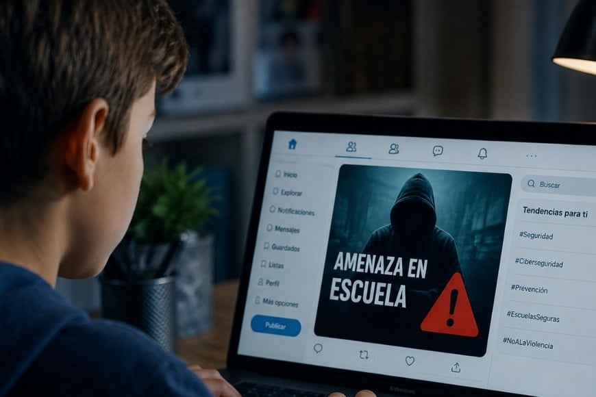 Aparición de amenazas de violencia masiva en establecimientos educativos difundidas a través de plataformas digitales y redes sociales públicas.