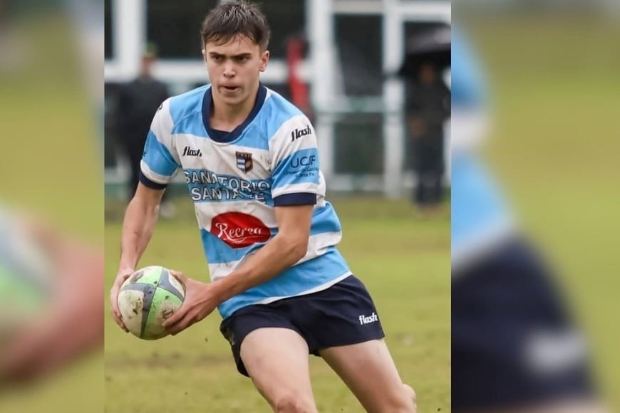 "Jero" jugaba al rugby en Santa Fe. Foto: Gentileza