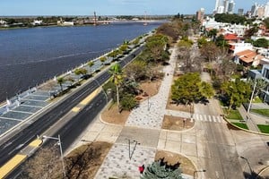 Así luce la nueva Costanera Oeste de la ciudad de Santa Fe . Crédito: Fernando Nicola