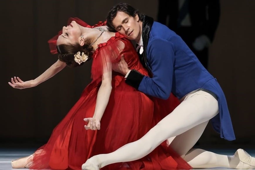 Marianela Núñez: Junto a William Bracewell, en “Marguerite and Armand”, creación de Frederick Ashton.