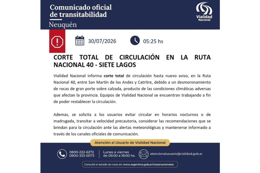 Recomiendan evitar viajes nocturnos mientras continúan las tareas de despeje.