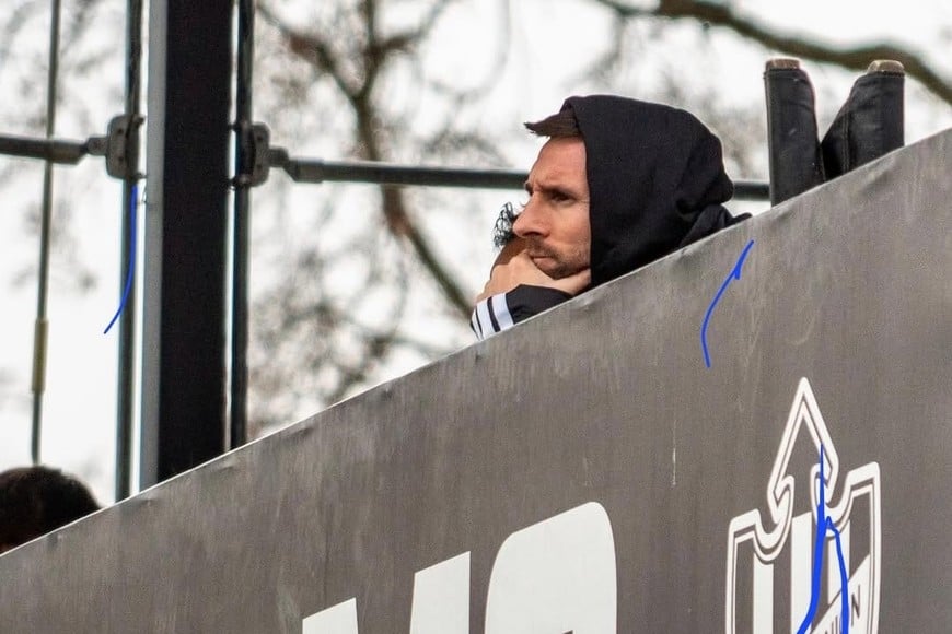 Lionel Messi, presente en el partido de Leones FC. Foto: Prensa Leones FC.