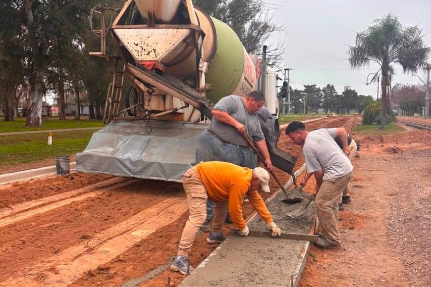 El Boulevard San Martín constituye uno de los principales ejes de circulación de Matilde