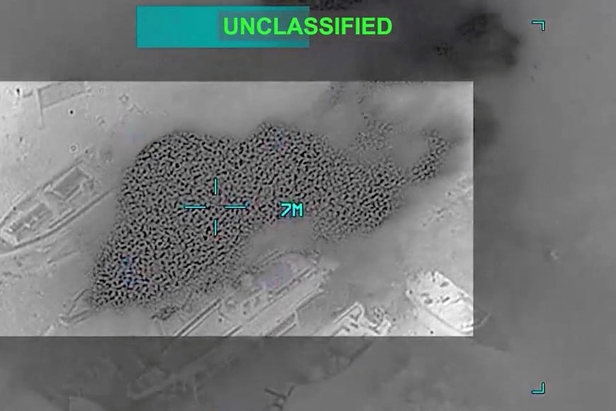 Smoke rises from a boat following explosion at an unknown location, during what U.S. Central Command (CENTCOM) says are strikes on Iran, in this screengrab taken from a handout video released on July 29, 2026. U.S. Central Command /Handout via REUTERS THIS IMAGE HAS BEEN SUPPLIED BY A THIRD PARTY. MANDATORY CREDIT. OVERLAY AND MASKING FROM SOURCE.
VERIFICATION:
-Location and date could not be verified
-No earlier version of the video found posted online before Thursday (July 29)