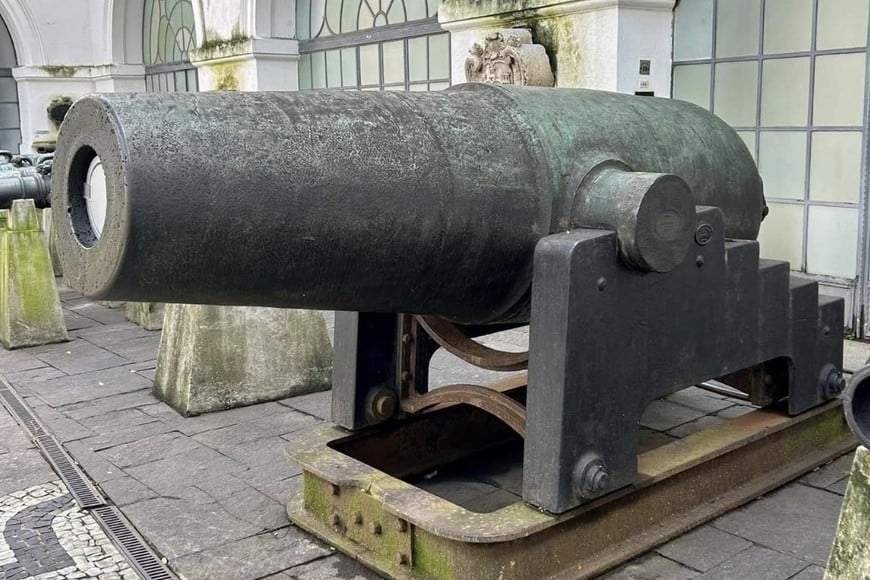 El Cañón Cristiano en el Museo Histórico Nacional de Río de Janeiro. Crédito: Fotos Antiguas e Historias del Paraguay/Rubén Alfredo Sotelo
