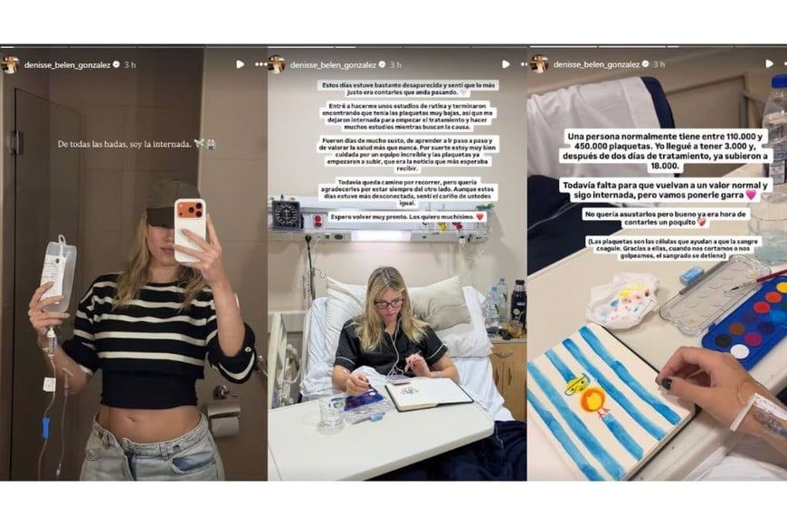 Las stories que compartió la ex GH con sus seguidores.