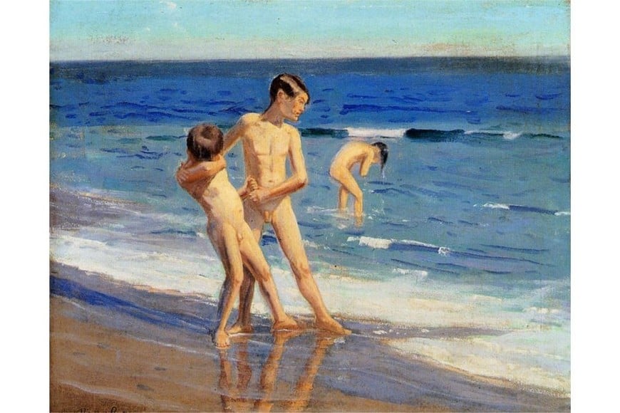 "Niños en la playa". Foto: Colección particular