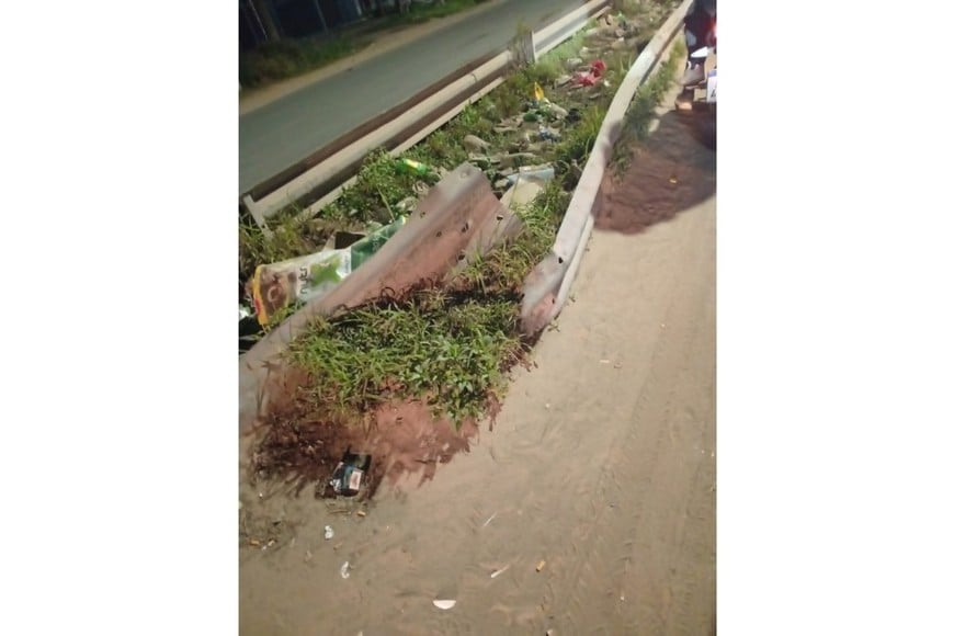 También se observa basura