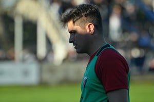 La última foto de Medrán como entrenador de Colón, este sábado en cancha de Acassuso. Foto: Juan Manuel Báez Zárate