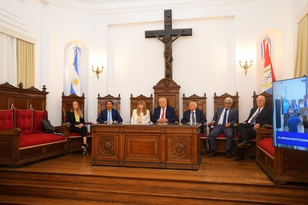 Los ministros de la Corte Suprema de Justicia de Santa Fe. Crédito: Guillermo Di Salvatore