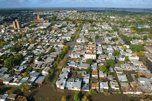 Así estaba el cordón oeste y sur de la ciudad de Santa Fe el 1º de mayo de 2003. Foto: El Litoral
