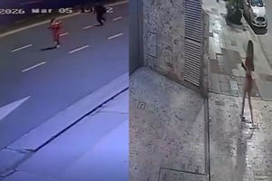 El recorrido registrado por las cámaras se inició tras el abandono del departamento ubicado en la avenida del Libertador al 5400, donde la pareja había transcurrido la noche.