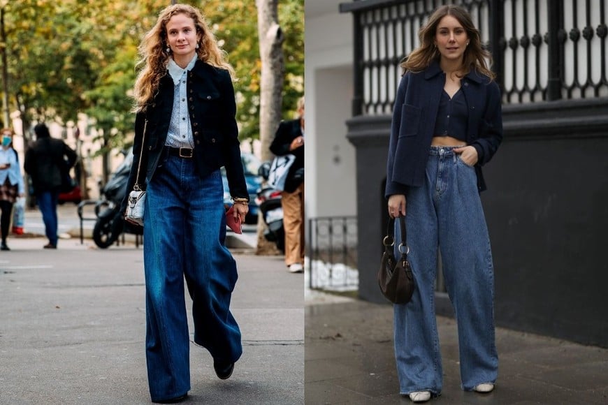El denim amplio se mantiene como una de las prendas más elegidas.