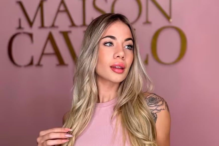 Candela Arizaga, la joven de 23 años trabaja como modelo y promotora de eventos y fue expareja de L-Gante.