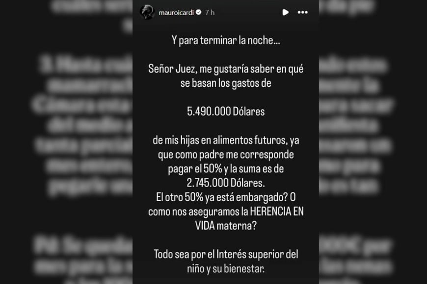 El extenso descargo del jugador.