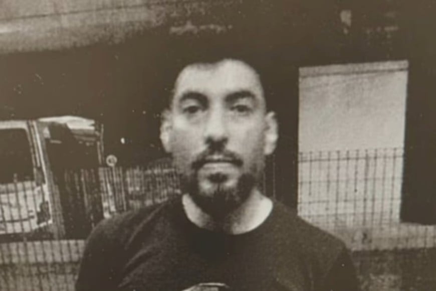La imagen de Moyano detenido.
