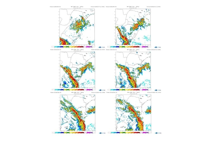 El ciclón extratropical se profundizará sobre la costa este de Uruguay.
