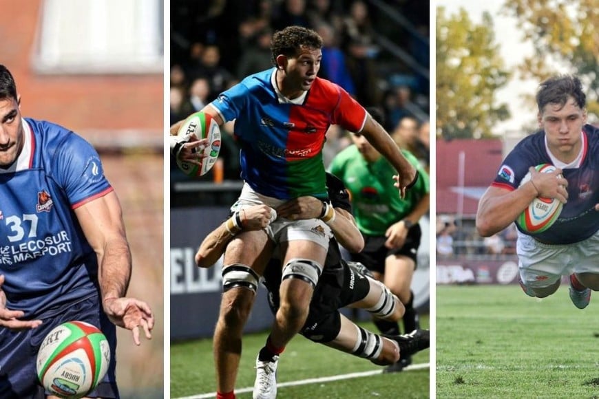 Bautista Estelles, Felipe Villagrán y Franco Rossetto, otros tres "Capibaras" confirmados en Argentina XV. Fotos: El Litoral/Prensa Capibaras XV.