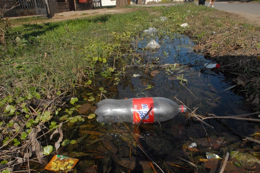 Botella. El saneamiento de cunetas, otras de las acciones requeridas. Foto: Archivo Flavio Raina