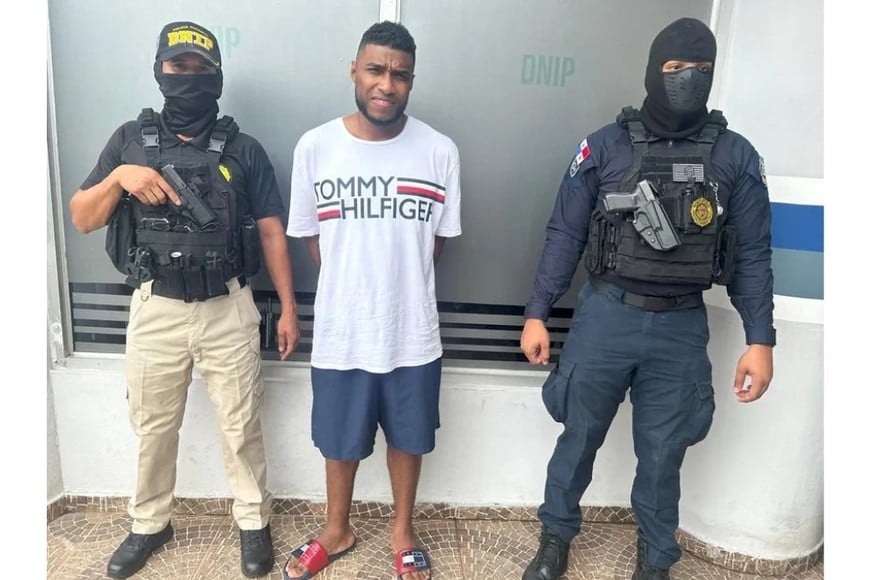 Julio Alberto M. A., alias “Negro Tulio” detenido en Panamá en mayo de 2024.