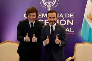 El Presidente Javier Milei junto al Presidente electo de la República de Colombia, Abelardo de la Espriella. Crédito: Oficina del Presidente
