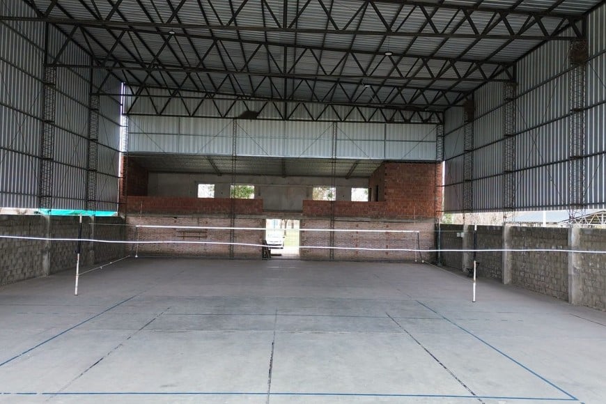 San Jerónimo del Sauce avanza con la construcción del segundo vestuario del polideportivo
