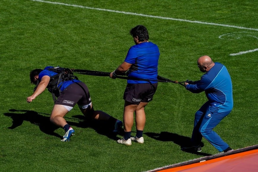 Los Pumas realizarin el Captain Run en el "José Amalfitani". Crédito: Fernando Nicola