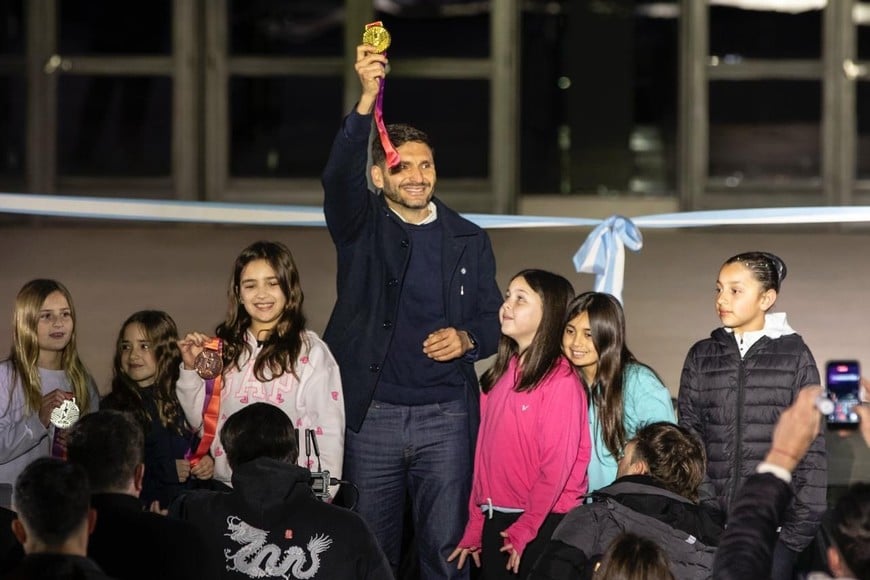 Invencible Arena: Pullaro inauguró el estadio de los Juegos 2026