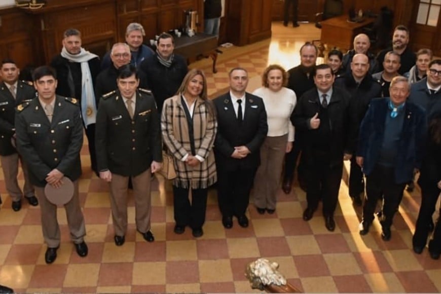 Delegación invitada y distinguida por el consejo deliberante de Rosario