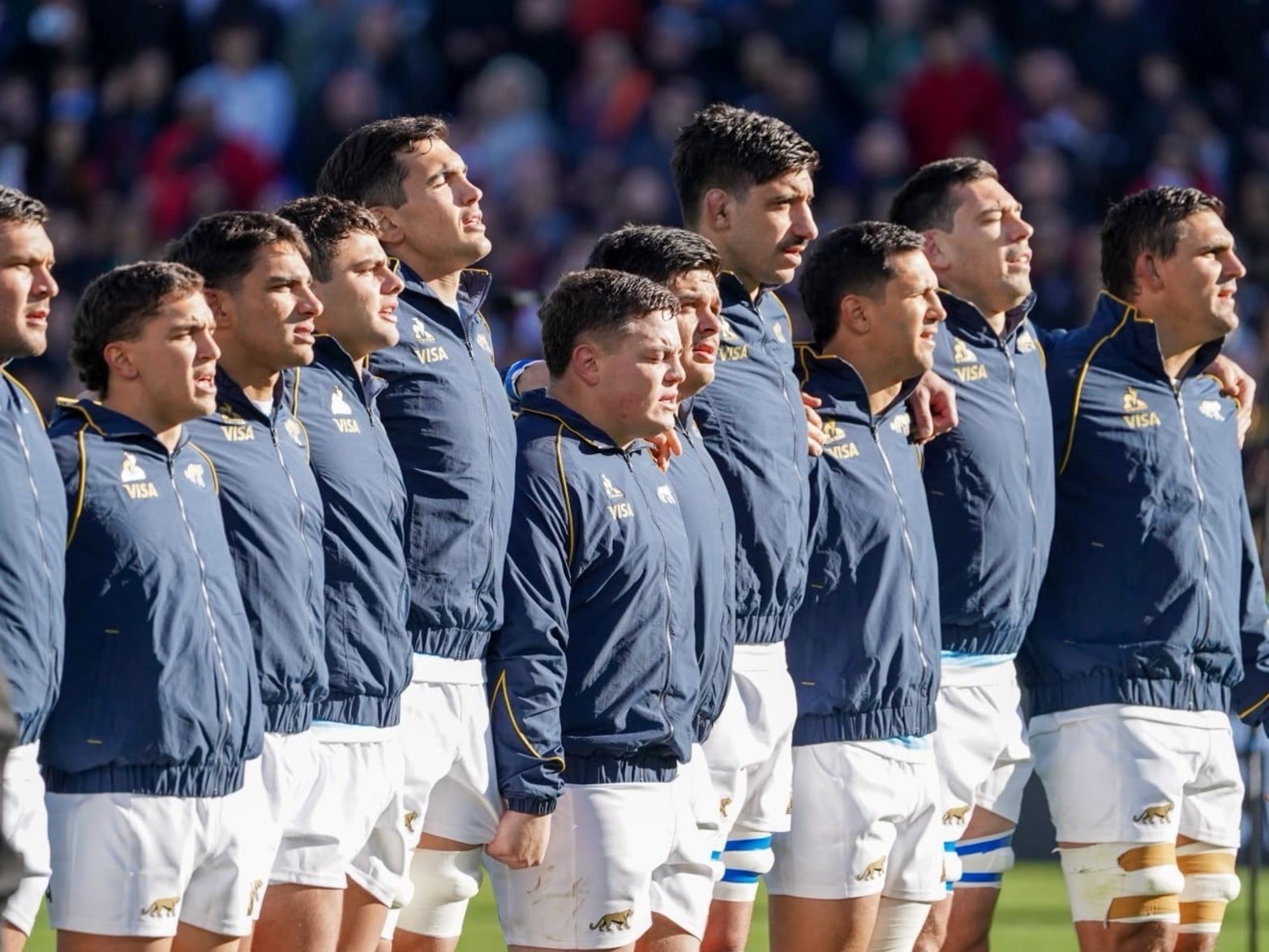 El partido entre Los Pumas vs. Sudáfrica en el estadio José Amalfitani de Vélez.