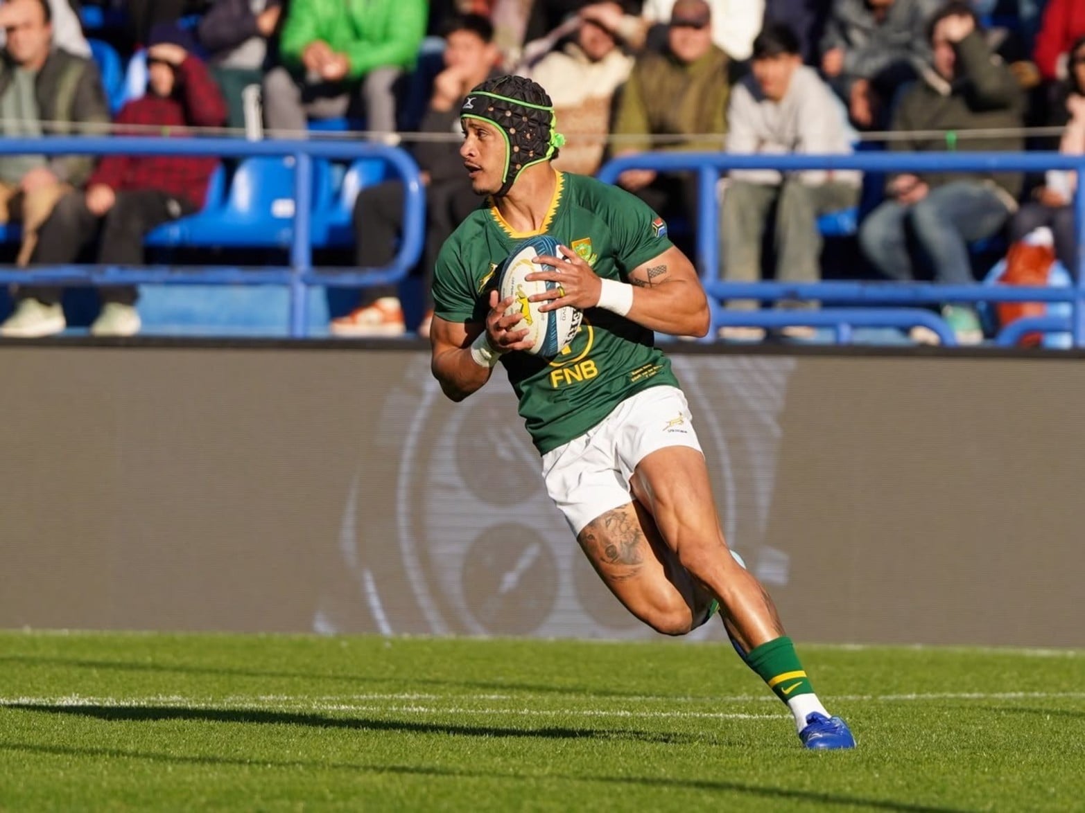 El partido entre Los Pumas vs. Sudáfrica en el estadio José Amalfitani de Vélez.