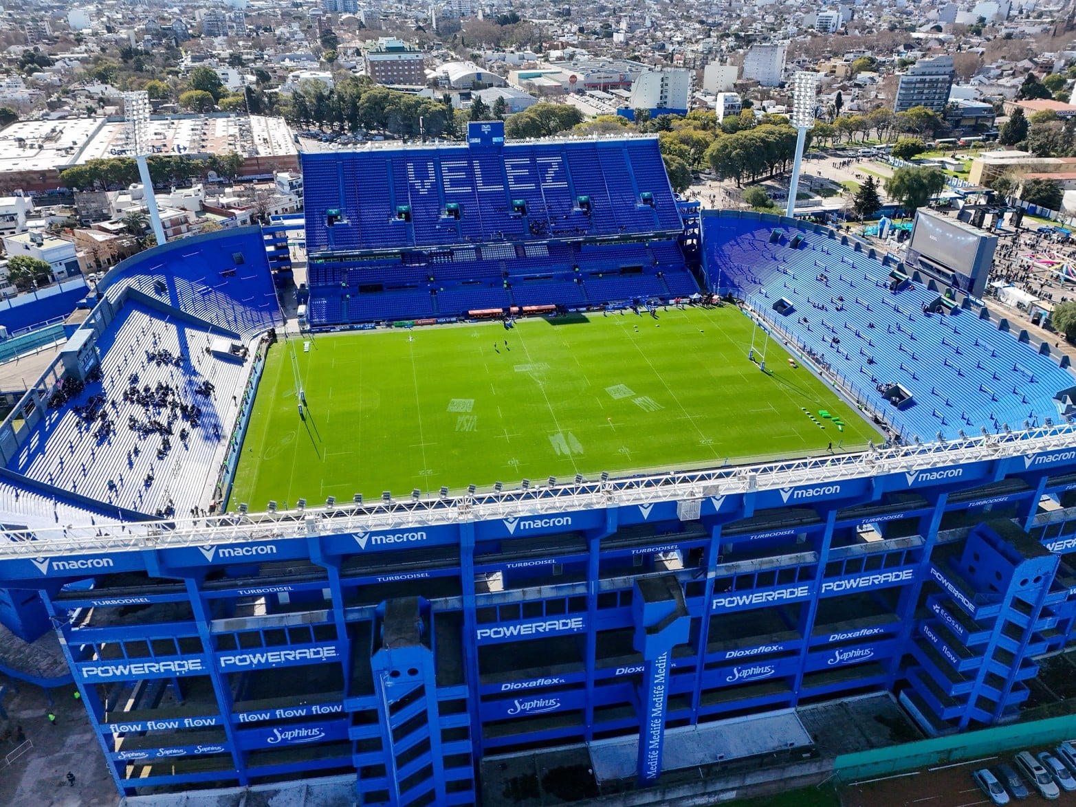 La previa de Los Pumas vs. Sudáfrica en el estadio José Amalfitani de Vélez.