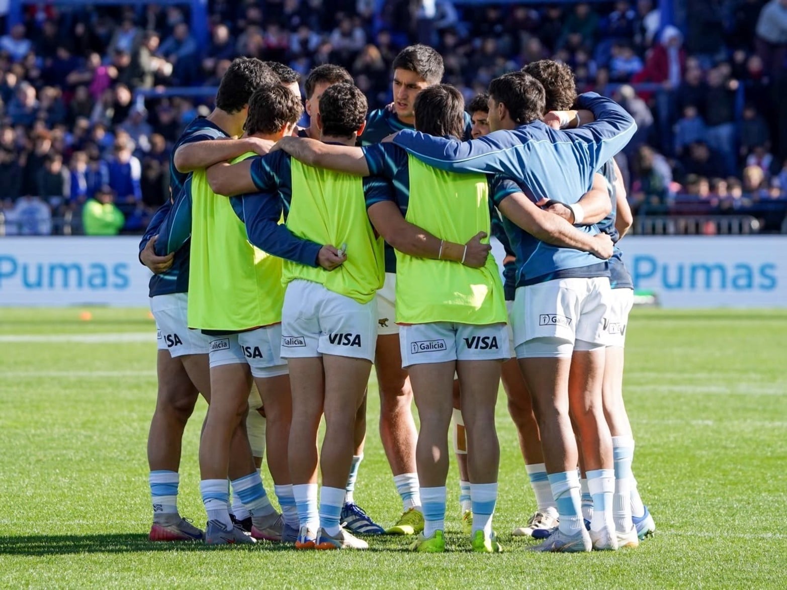 El partido entre Los Pumas vs. Sudáfrica en el estadio José Amalfitani de Vélez.