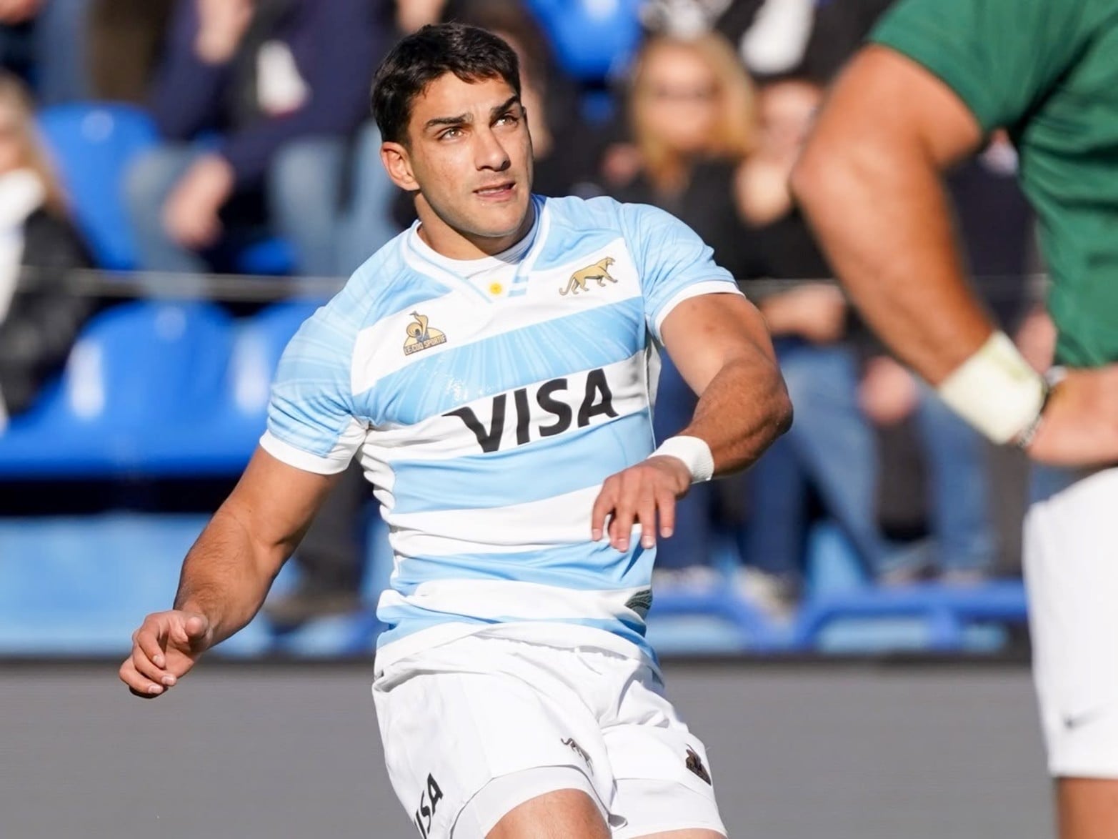 El partido entre Los Pumas vs. Sudáfrica en el estadio José Amalfitani de Vélez.